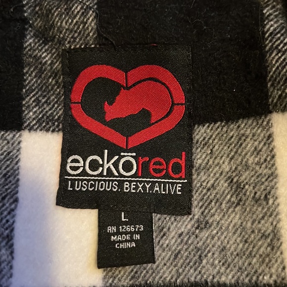 Womens Ecko Red Overcoat - Picture 2 of 3